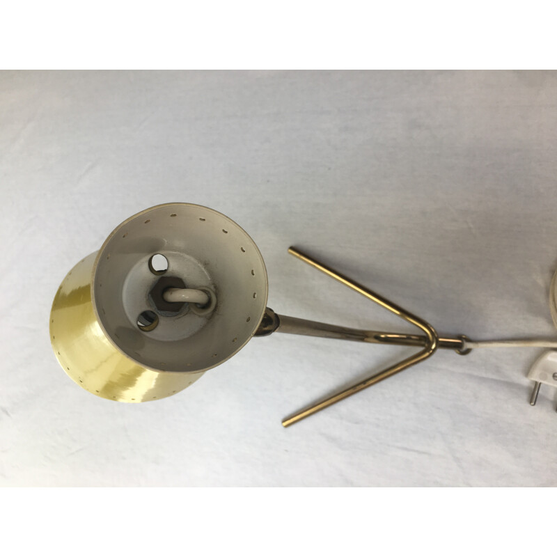 Cocotte table lamp with brass feet - 1950s