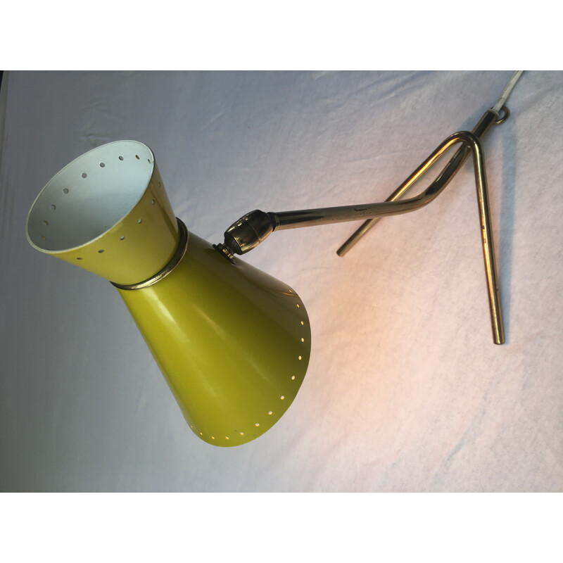 Cocotte table lamp with brass feet - 1950s