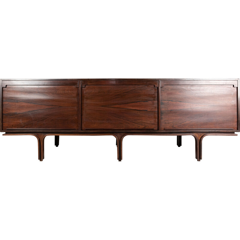 Mid century rosewood Bernini double sideboard by Gianfrance Frattini, 1960