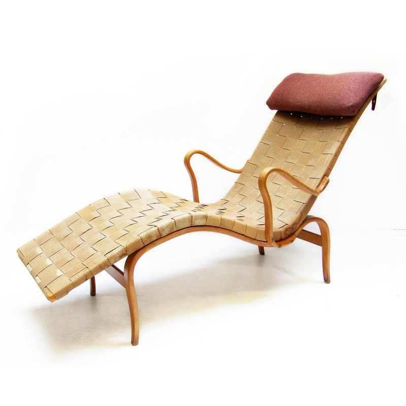 Vintage Swedish Pernilla lounge chair by Bruno Mathsson, 1942