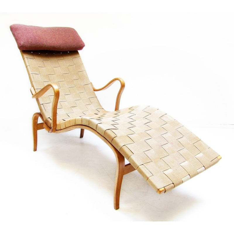 Vintage Swedish Pernilla lounge chair by Bruno Mathsson, 1942