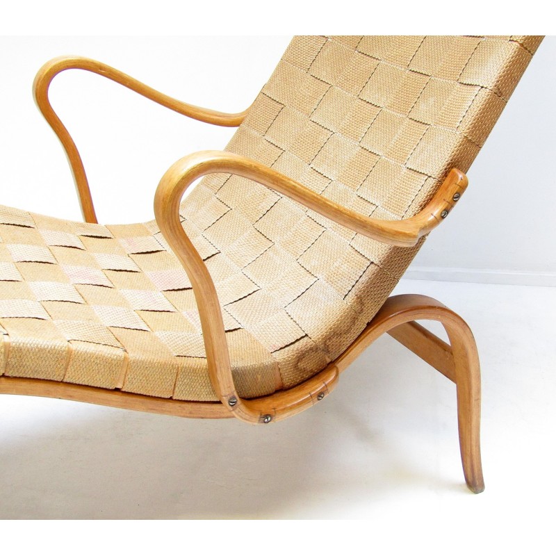 Vintage Swedish Pernilla lounge chair by Bruno Mathsson, 1942