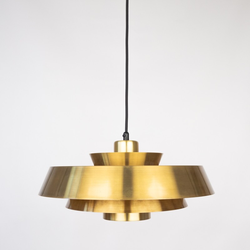 Deense vintage hanglamp Nova van Jo Hammerborg voor Fog og Morup, 1963