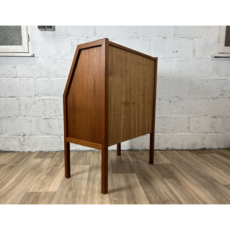 Scandinavian vintage teak secretary, Denmark 1960