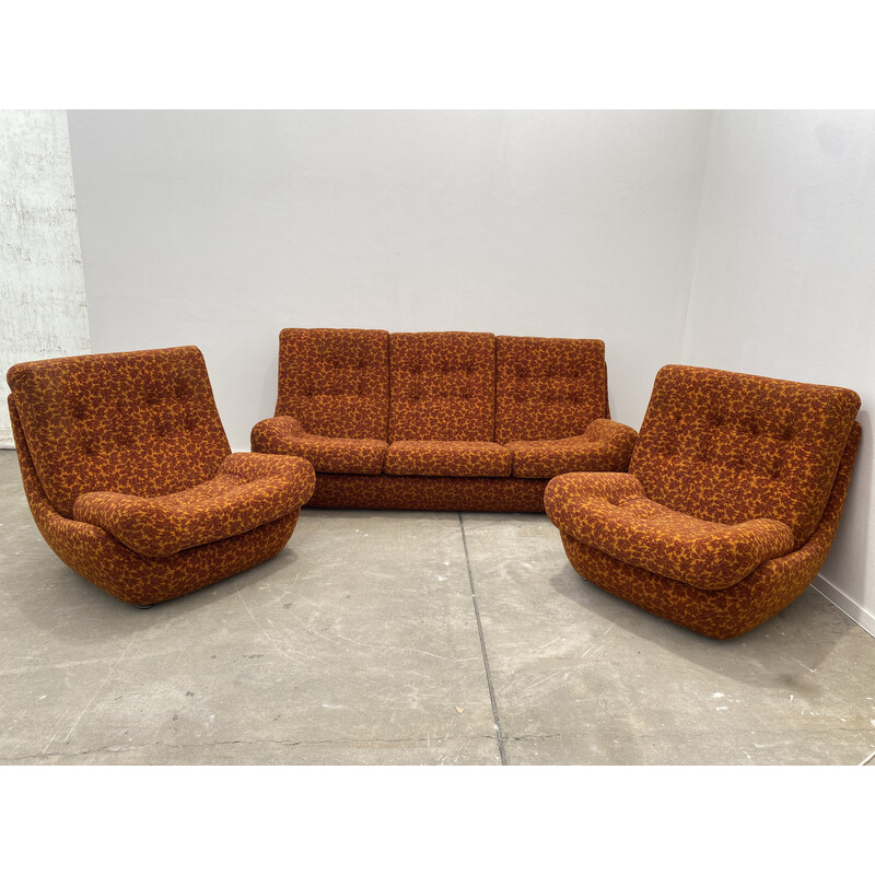 Vintage Eastern Bloc living room set by Jitona, Czechoslovakia 1970s-1980s