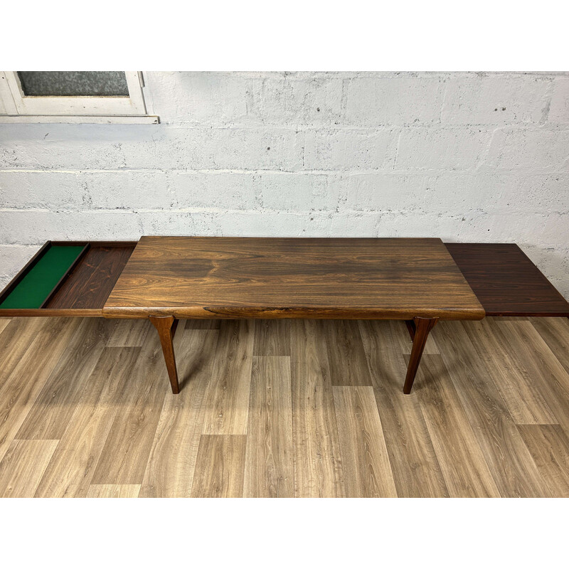 Vintage Scandinavische palissander salontafel van Johannes Andersen, 1960