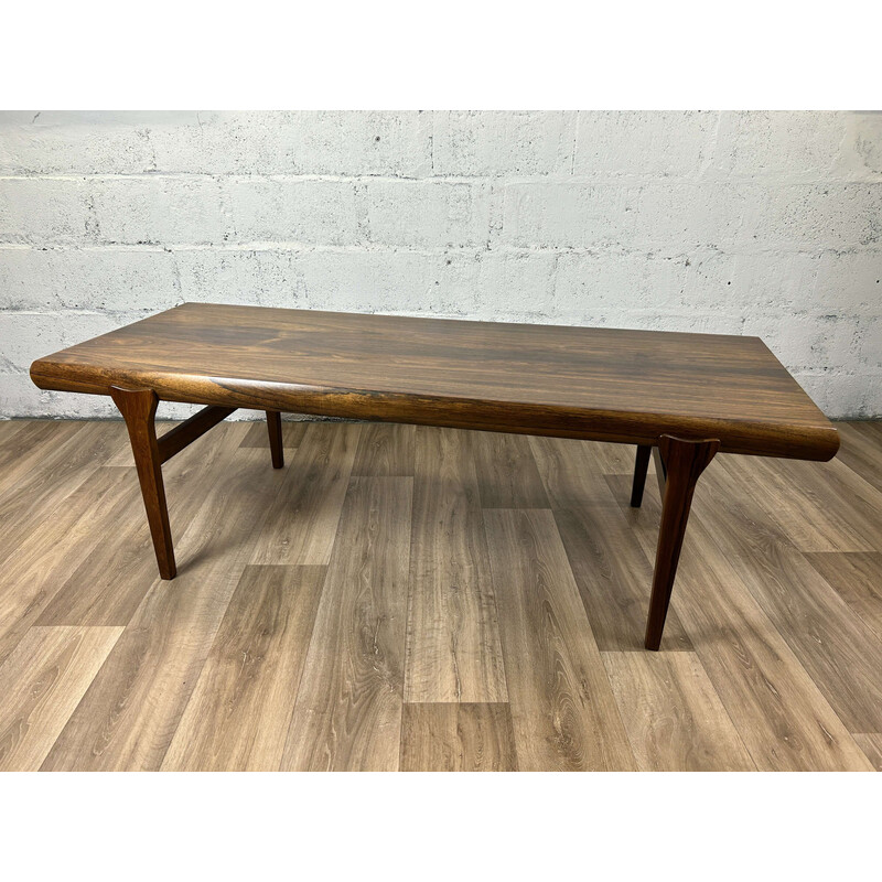 Vintage Scandinavian rosewood coffee table by Johannes Andersen, 1960