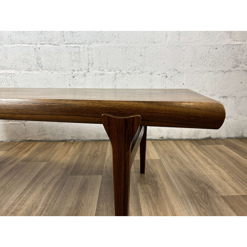 Vintage Scandinavian rosewood coffee table by Johannes Andersen, 1960