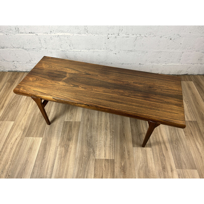 Vintage Scandinavian rosewood coffee table by Johannes Andersen, 1960