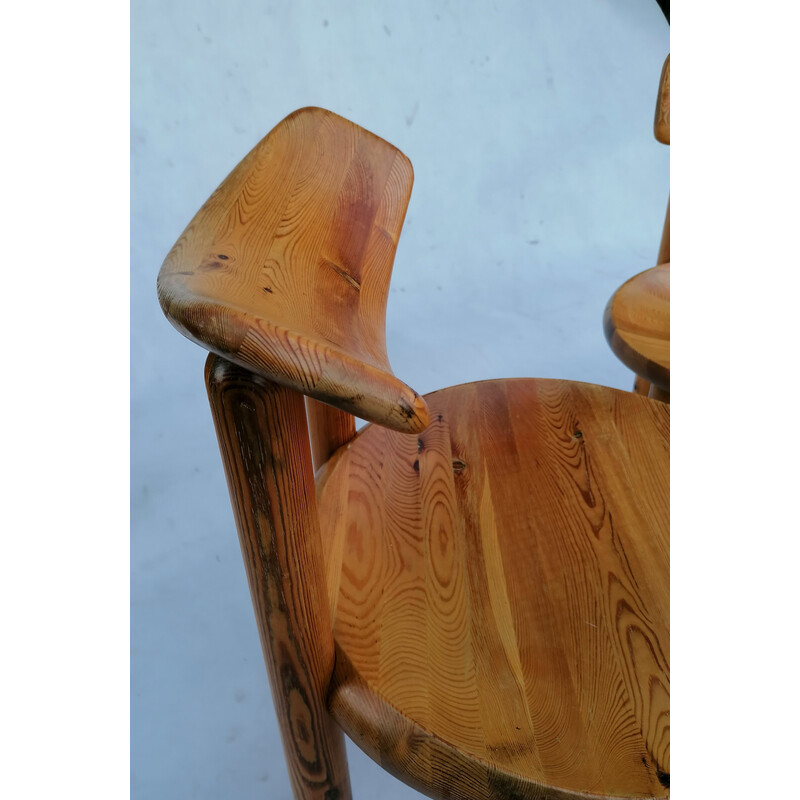 Juego de 4 sillas de comedor vintage de Rainer Daumiller para Hirtshals Sawmill, Dinamarca Años 70