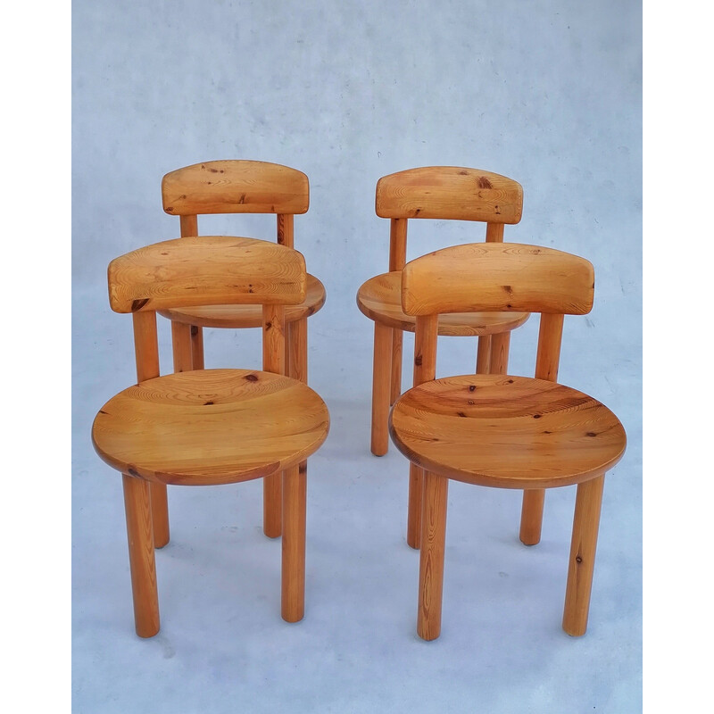 Set of 4 vintage dining chairs by Rainer Daumiller for Hirtshals Sawmill, Denmark 1970s