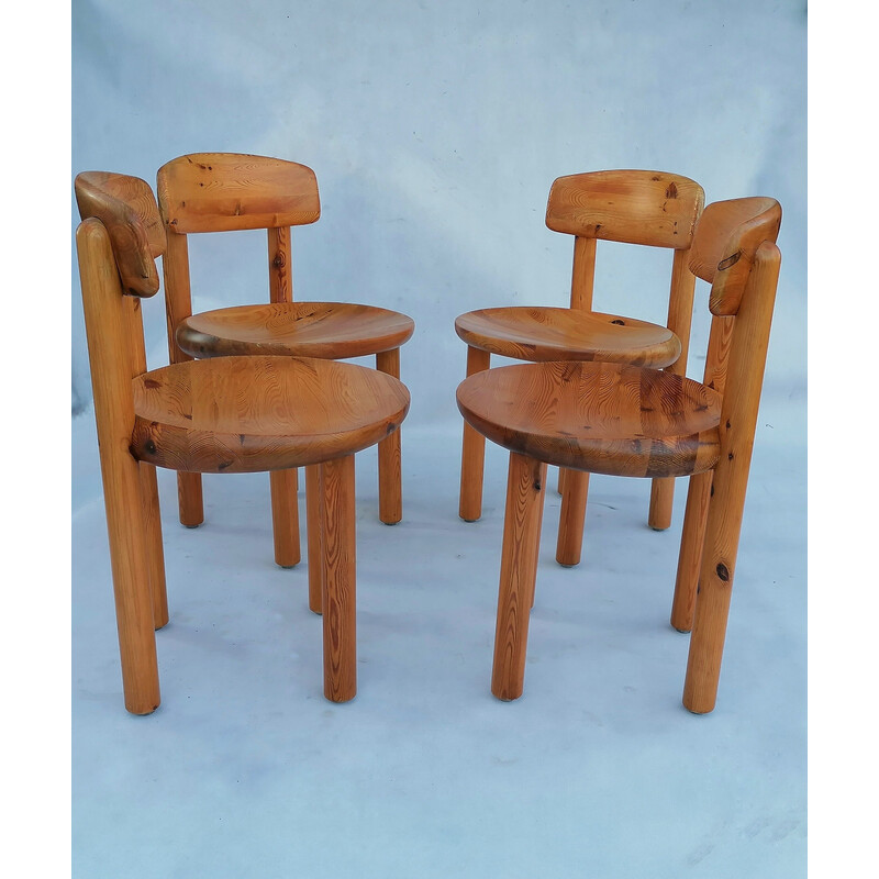 Conjunto de 4 cadeiras de jantar vintage de Rainer Daumiller para Hirtshals Sawmill, Dinamarca 1970s