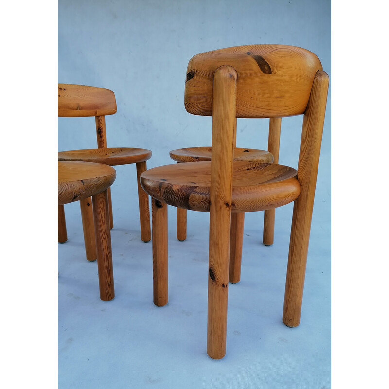 Set of 4 vintage dining chairs by Rainer Daumiller for Hirtshals Sawmill, Denmark 1970s