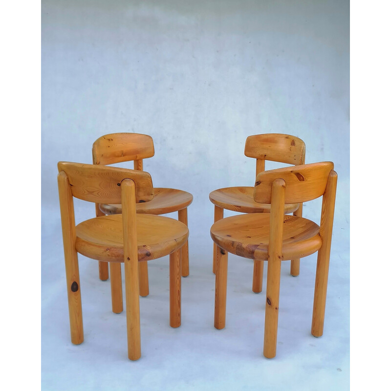 Conjunto de 4 cadeiras de jantar vintage de Rainer Daumiller para Hirtshals Sawmill, Dinamarca 1970s