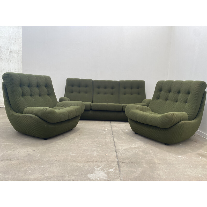 Vintage Eastern bloc living room set by Jitona, Czechoslovakia 1970s-1980s