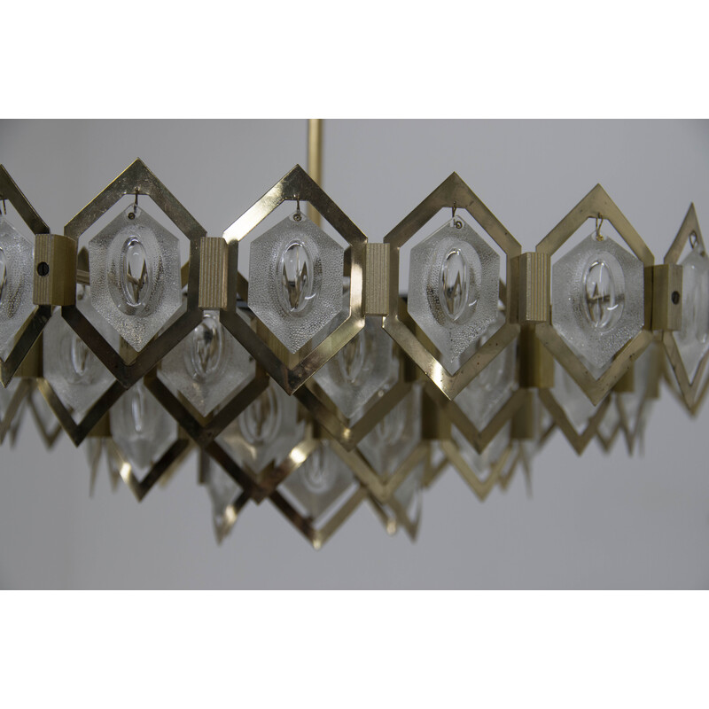 Mid century chandelier by Bejvl for Kamenicky Senov, 1960s