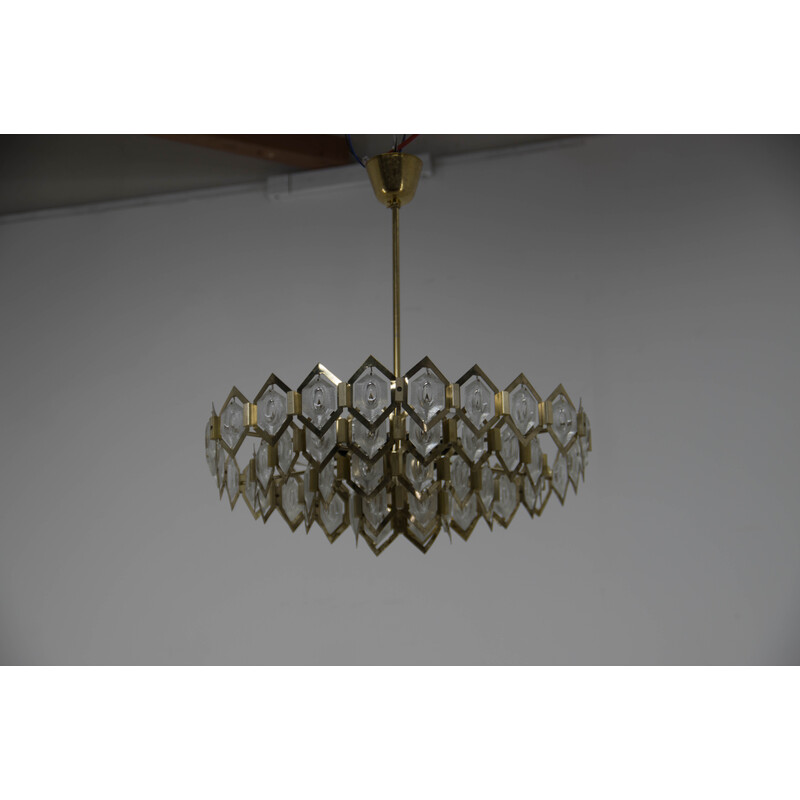 Mid century chandelier by Bejvl for Kamenicky Senov, 1960s