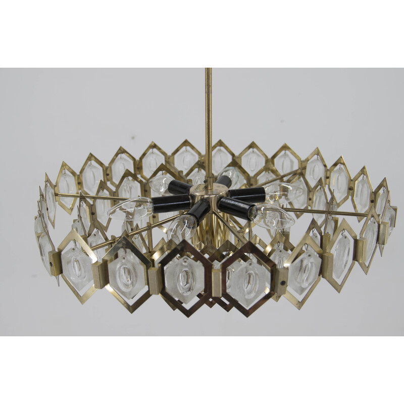 Mid century chandelier by Bejvl for Kamenicky Senov, 1960s