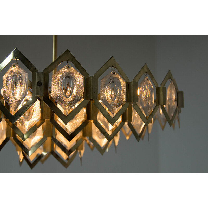 Mid century chandelier by Bejvl for Kamenicky Senov, 1960s