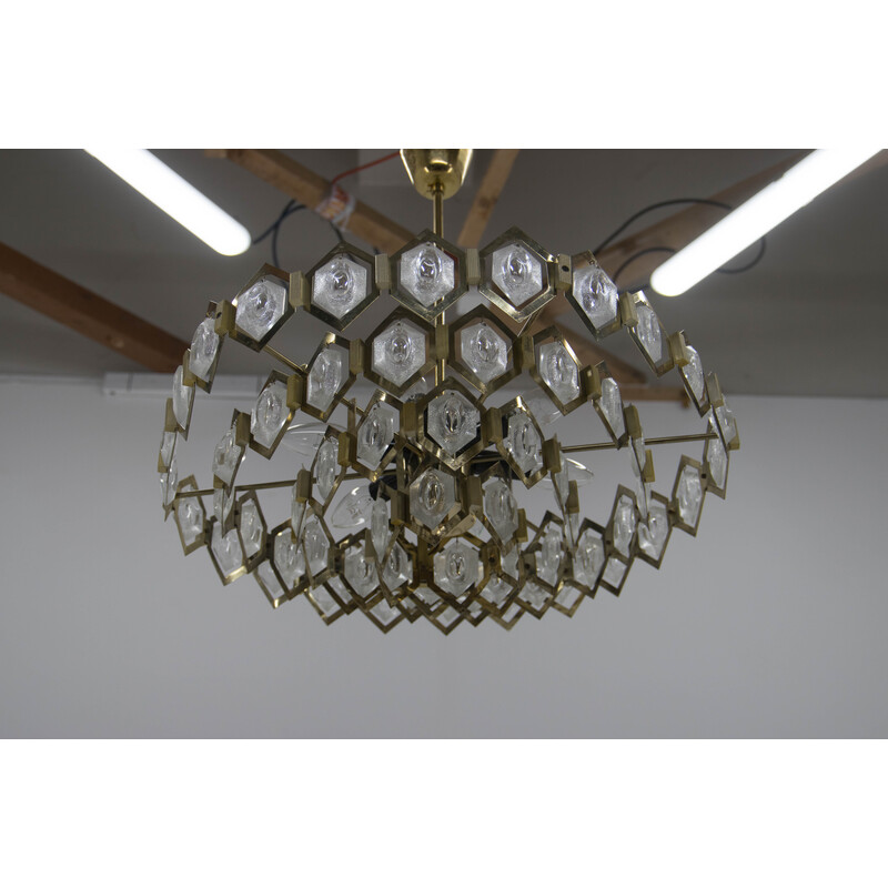 Mid century chandelier by Bejvl for Kamenicky Senov, 1960s