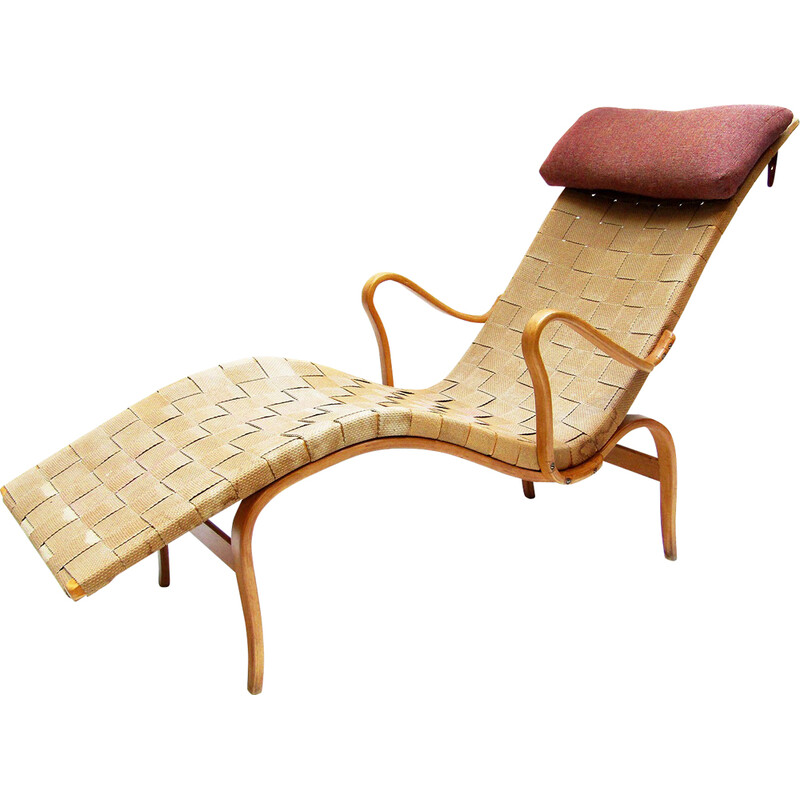 Vintage Swedish Pernilla lounge chair by Bruno Mathsson, 1942