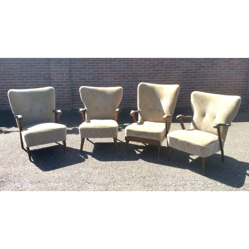 Set of 4 lounge chairs by A.A. Patijn - 1950s