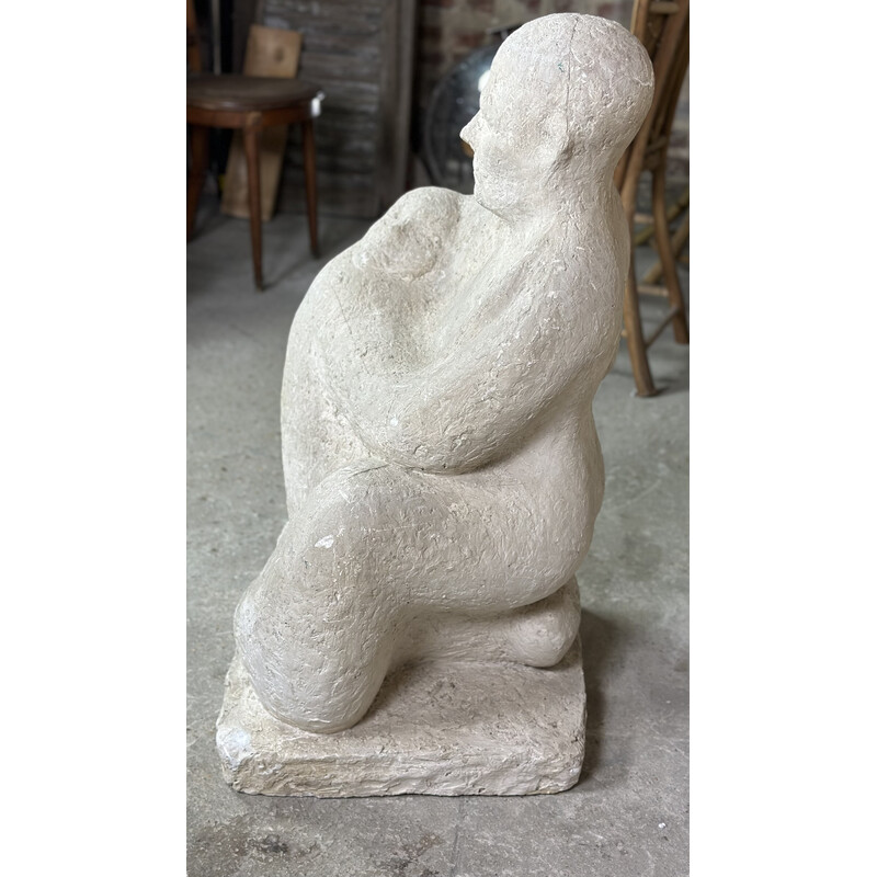 Vintage plaster sculpture by Dragoljub Milosevic, 1970