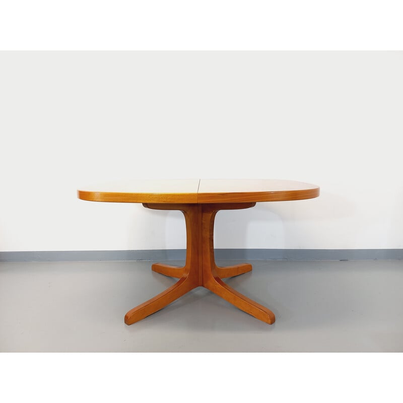 Ovaler Baumann Vintage Tisch aus Walnussholz mit Ausziehplatte, 1960-1970