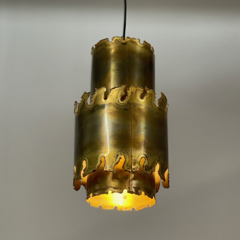Lámpara colgante danesa vintage de Svend Aage para Holm Sorensen, 1960