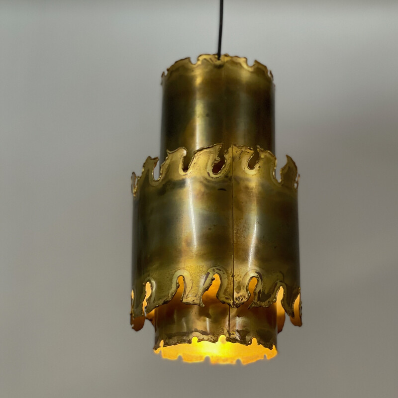 Lámpara colgante danesa vintage de Svend Aage para Holm Sorensen, 1960