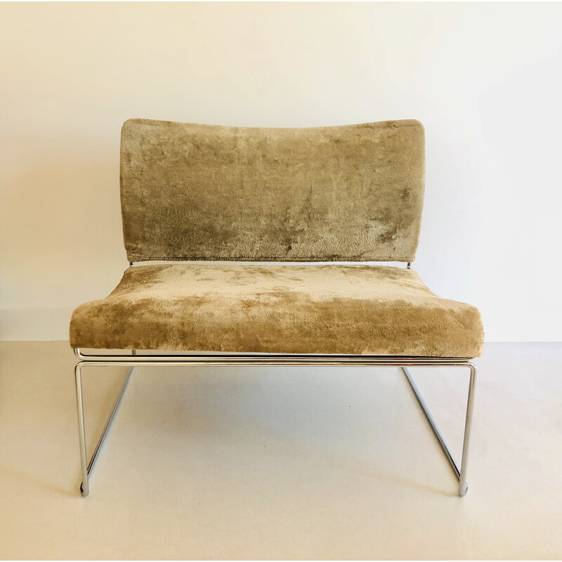 Pair of vintage armchairs "Saghi" by Kazuhide Takahama for Simon, Italy 1970
