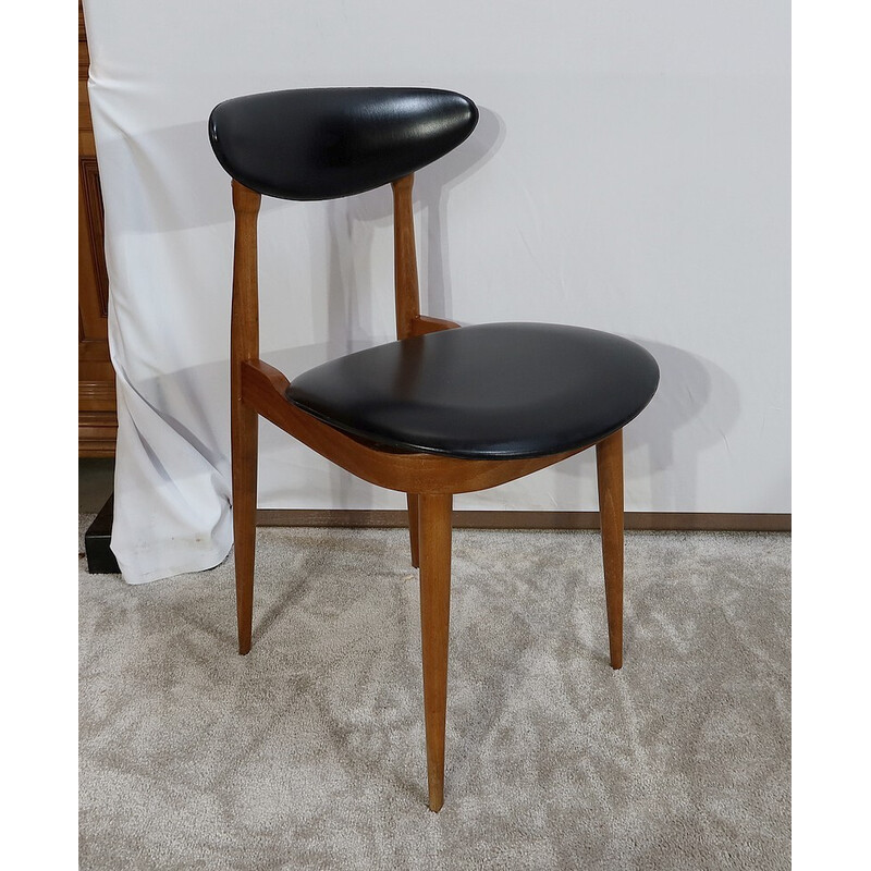 Suite van 4 vintage stoelen "Unicorn" model van Pierre Guariche voor Baumann, 1960
