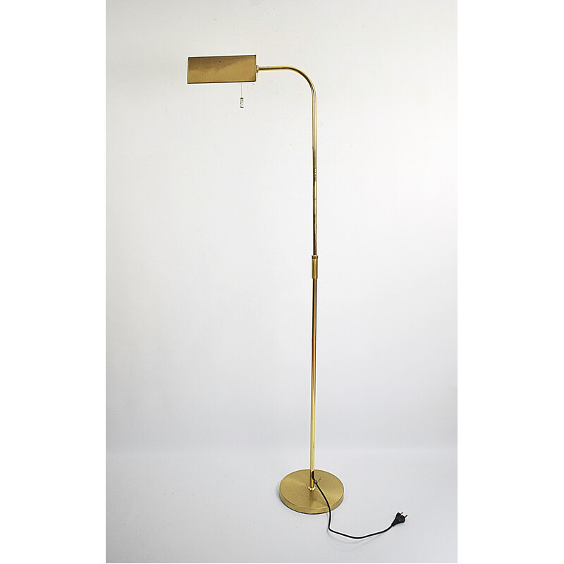 Lámpara de pie vintage regulable en altura, años 70