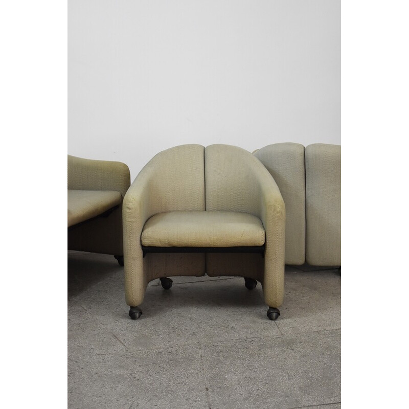 Vintage fauteuils Ps 142 van Eugenio Gerli voor Tecno, Italië 1966