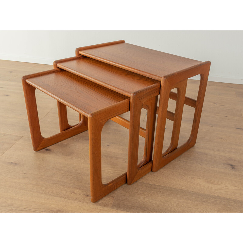 Vintage teak nesting tables by Salin Nyborg, Denmark 1960