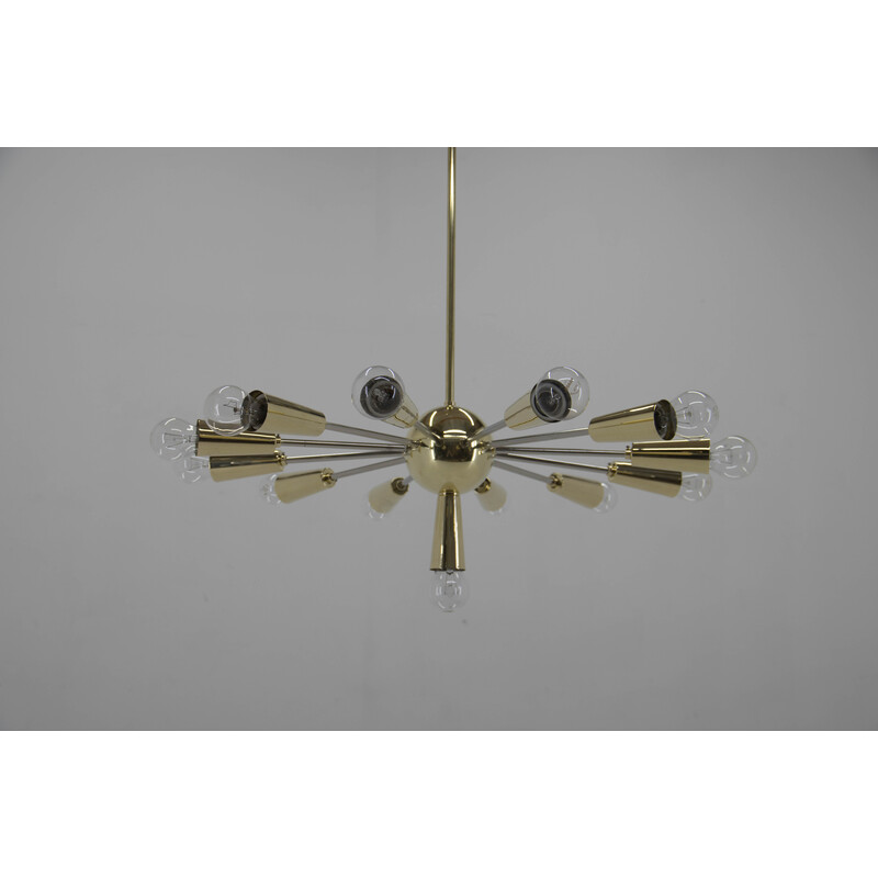 Vintage Sputnik chandelier, Czechoslovakia 1960