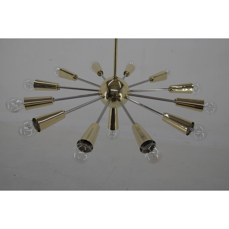 Vintage Sputnik chandelier, Czechoslovakia 1960