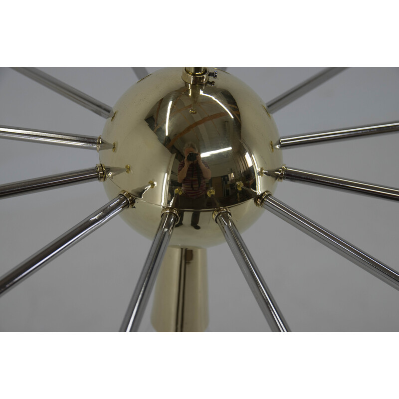 Vintage Sputnik chandelier, Czechoslovakia 1960