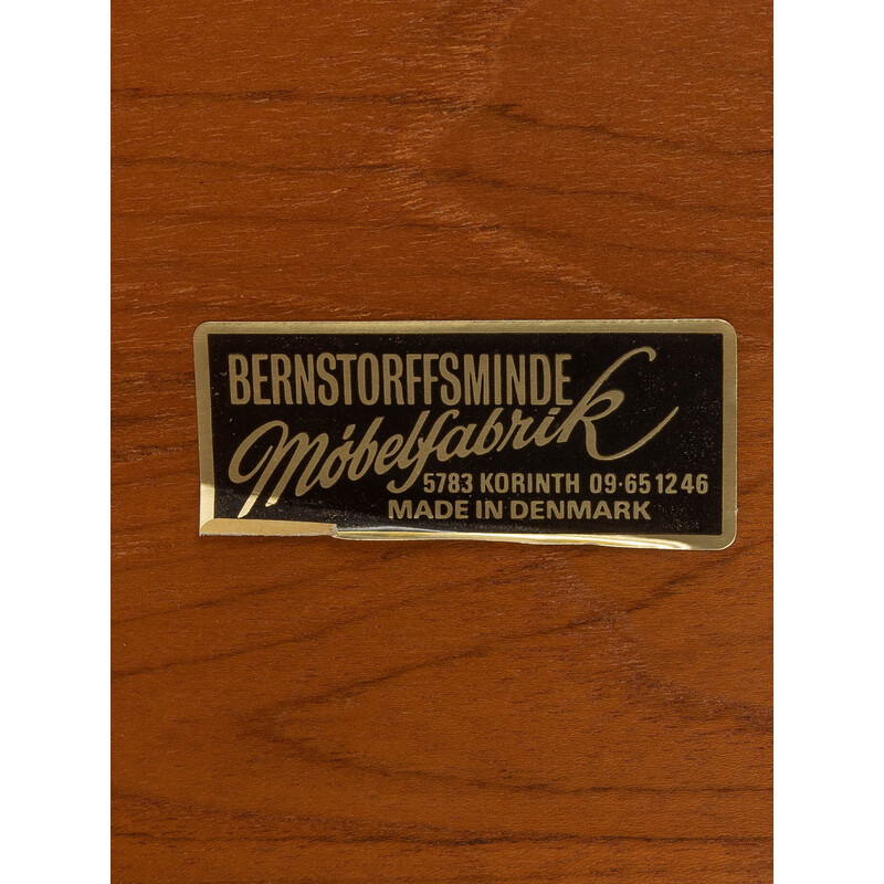 Carrinho de servir em teca vintage de Poul Hundevad para Bernstorffsmine Møbelfabrik, 1960