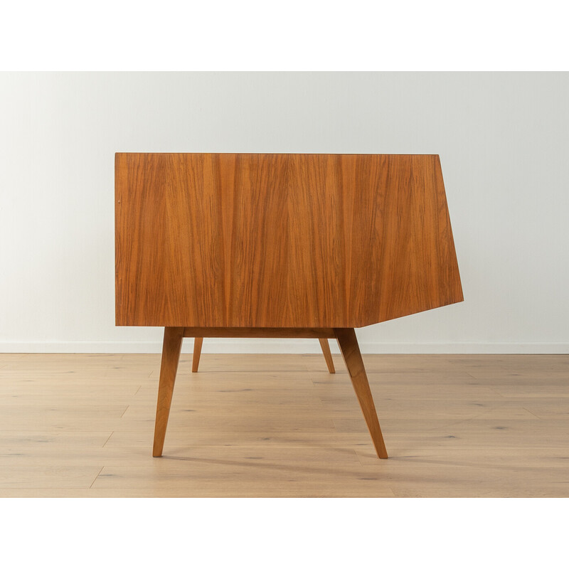 Vintage walnut veneer desk by Franz Ehrlich, Germany 1950