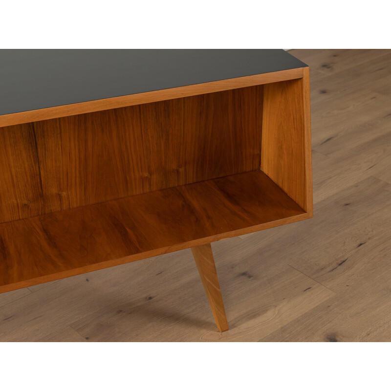 Vintage walnut veneer desk by Franz Ehrlich, Germany 1950