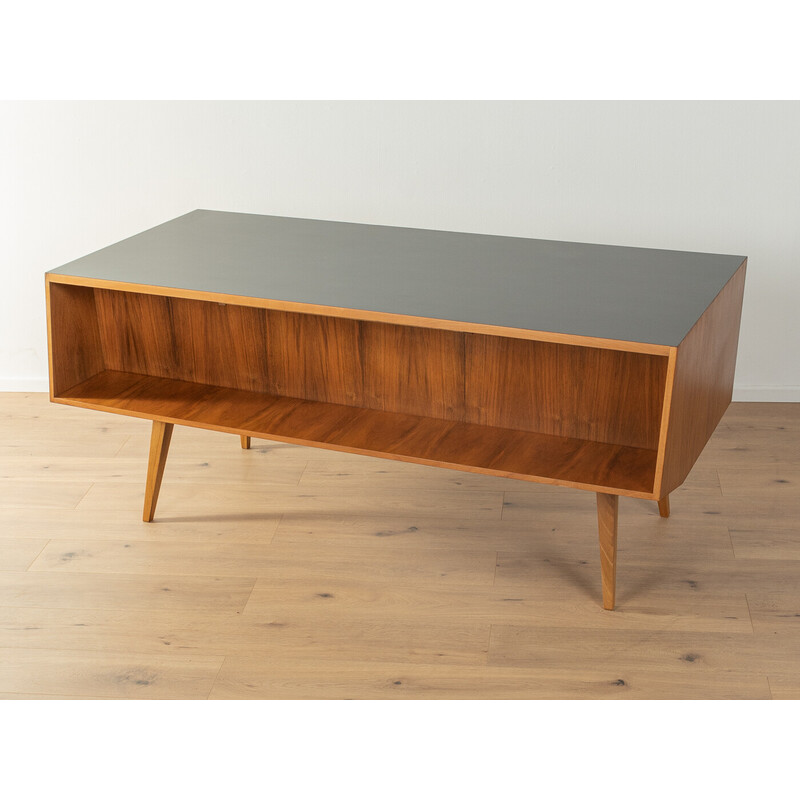 Vintage walnut veneer desk by Franz Ehrlich, Germany 1950