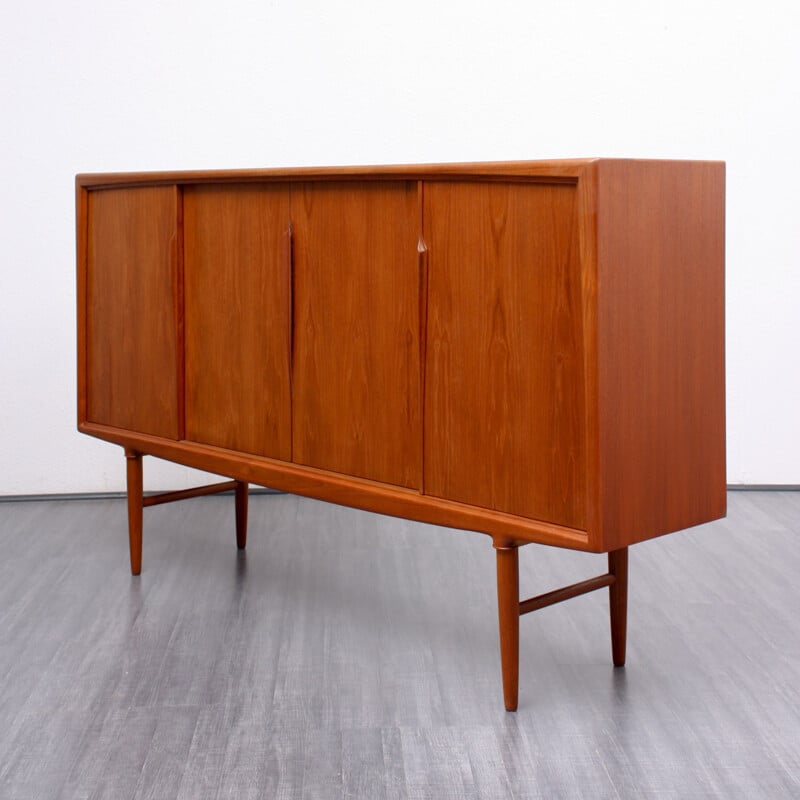 Highboard in teak by Gunni Omann for Odder Møbler - 1960s