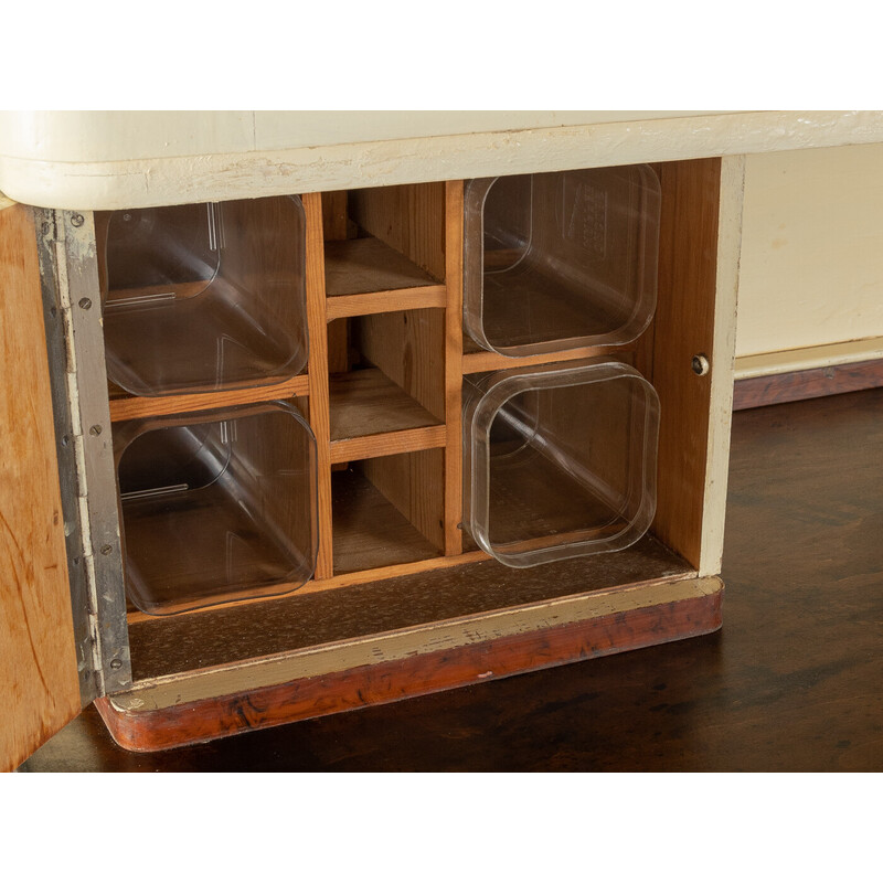 Vintage kitchen cabinet in two parts, Germany 1930