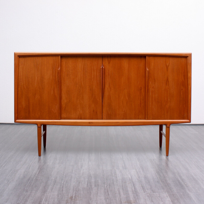 Highboard in teak by Gunni Omann for Odder Møbler - 1960s