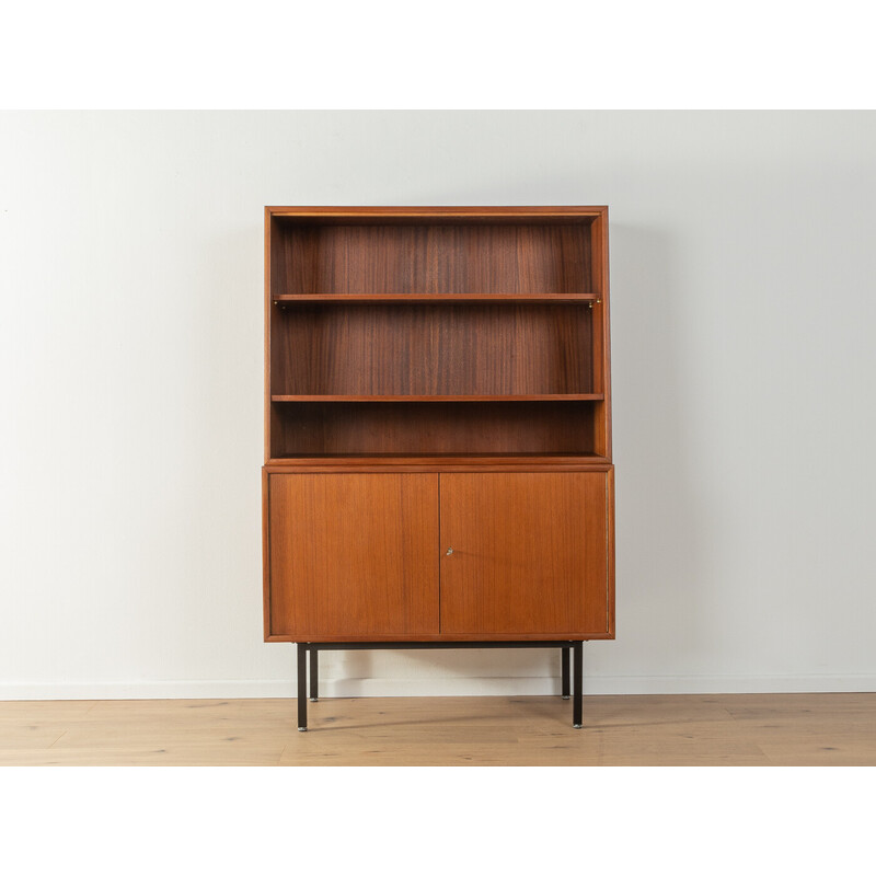 Vintage two-part teak and steel chest of drawers by Wk Möbel, Germany 1960