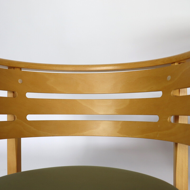 Paire de fauteuils vintage en bois par Lasse Pettersson pour Swedese, Suède 1980