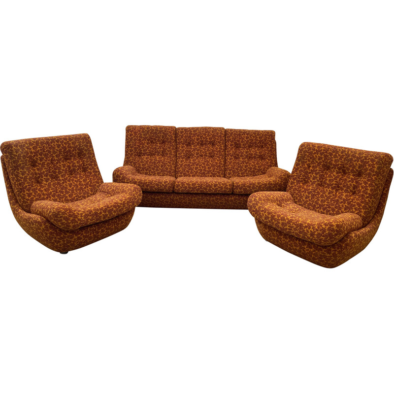 Vintage Eastern Bloc living room set by Jitona, Czechoslovakia 1970s-1980s