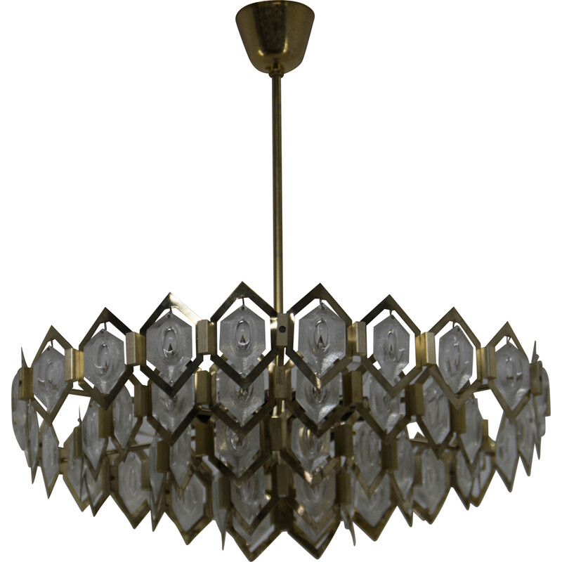 Mid century chandelier by Bejvl for Kamenicky Senov, 1960s