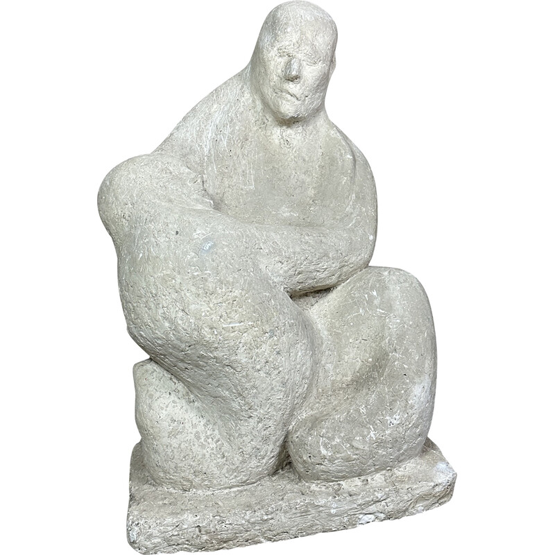 Vintage plaster sculpture by Dragoljub Milosevic, 1970